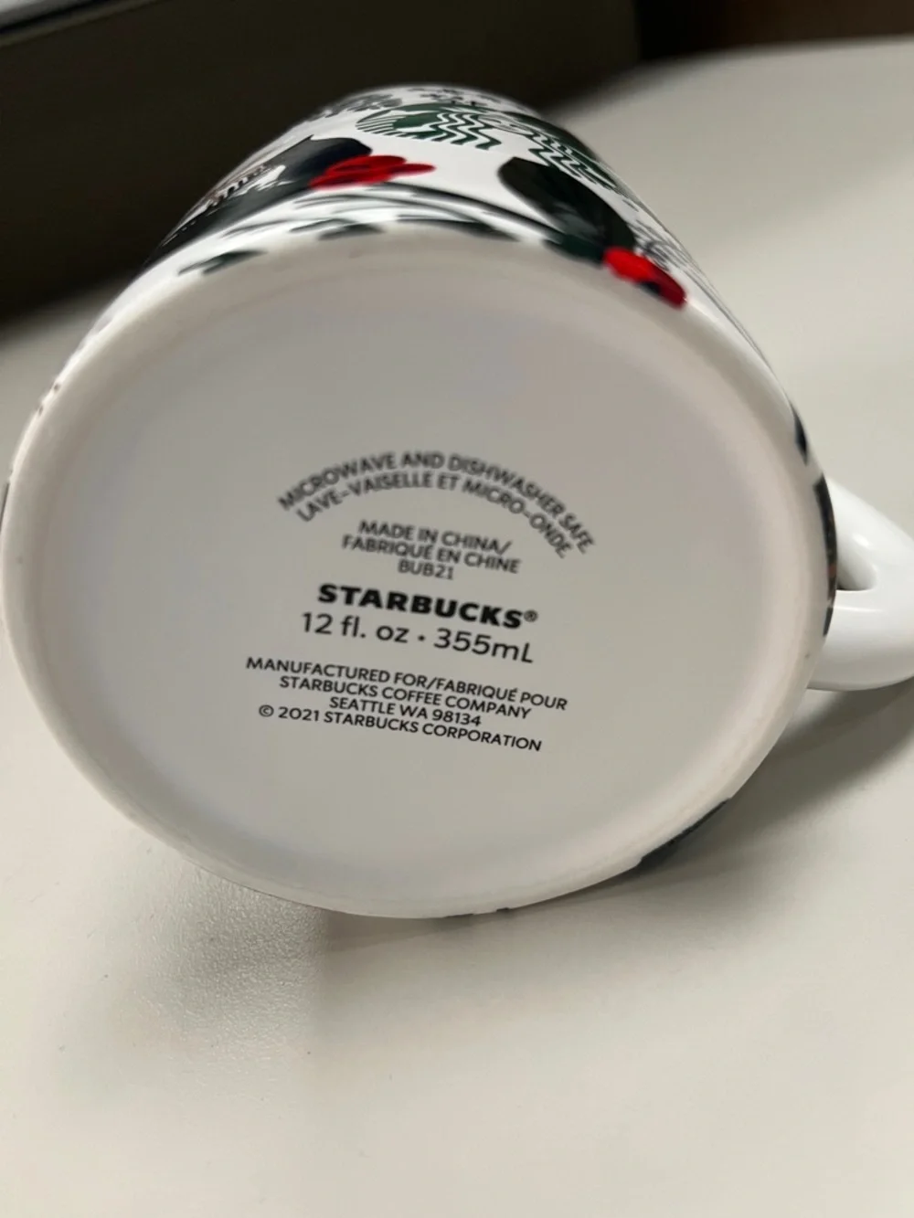 Starbucks 2021 Holiday Mug with Green Logo
